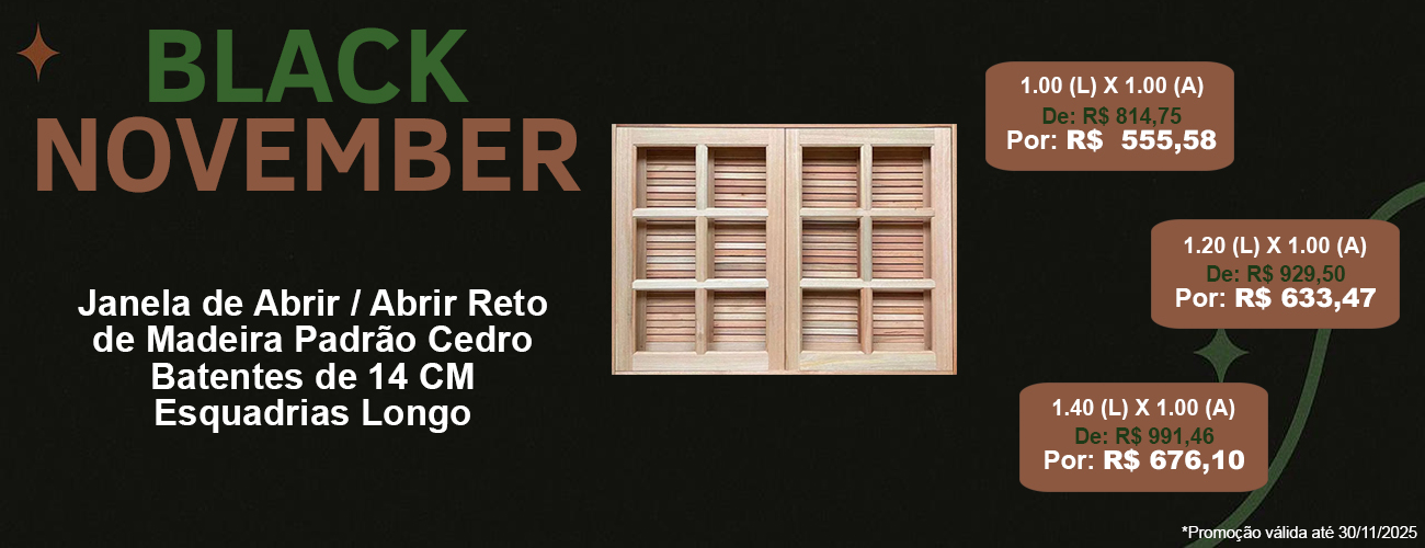 Black 2025 Janela de Abrir / Abrir