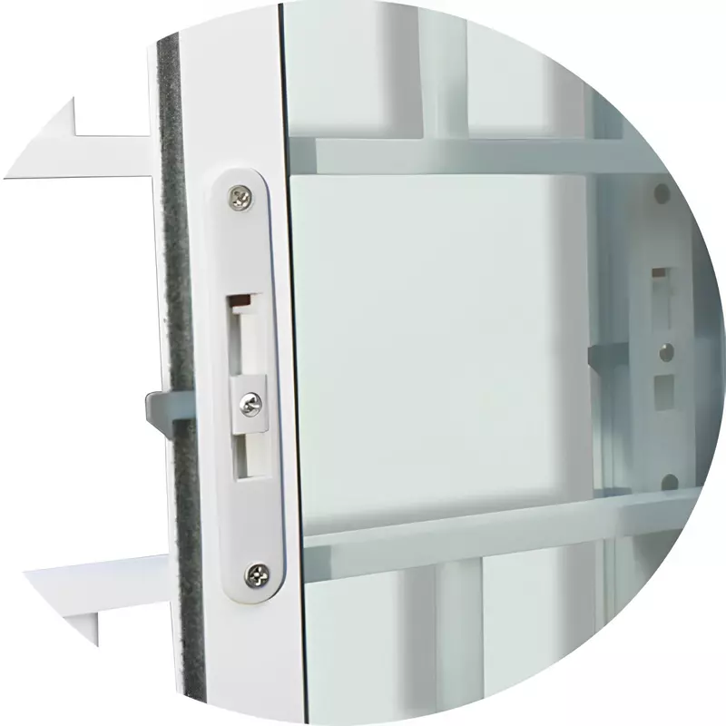 Janela de Alumínio Branco Vitro de Correr 2 Folhas Com Grade Brimak E - 1