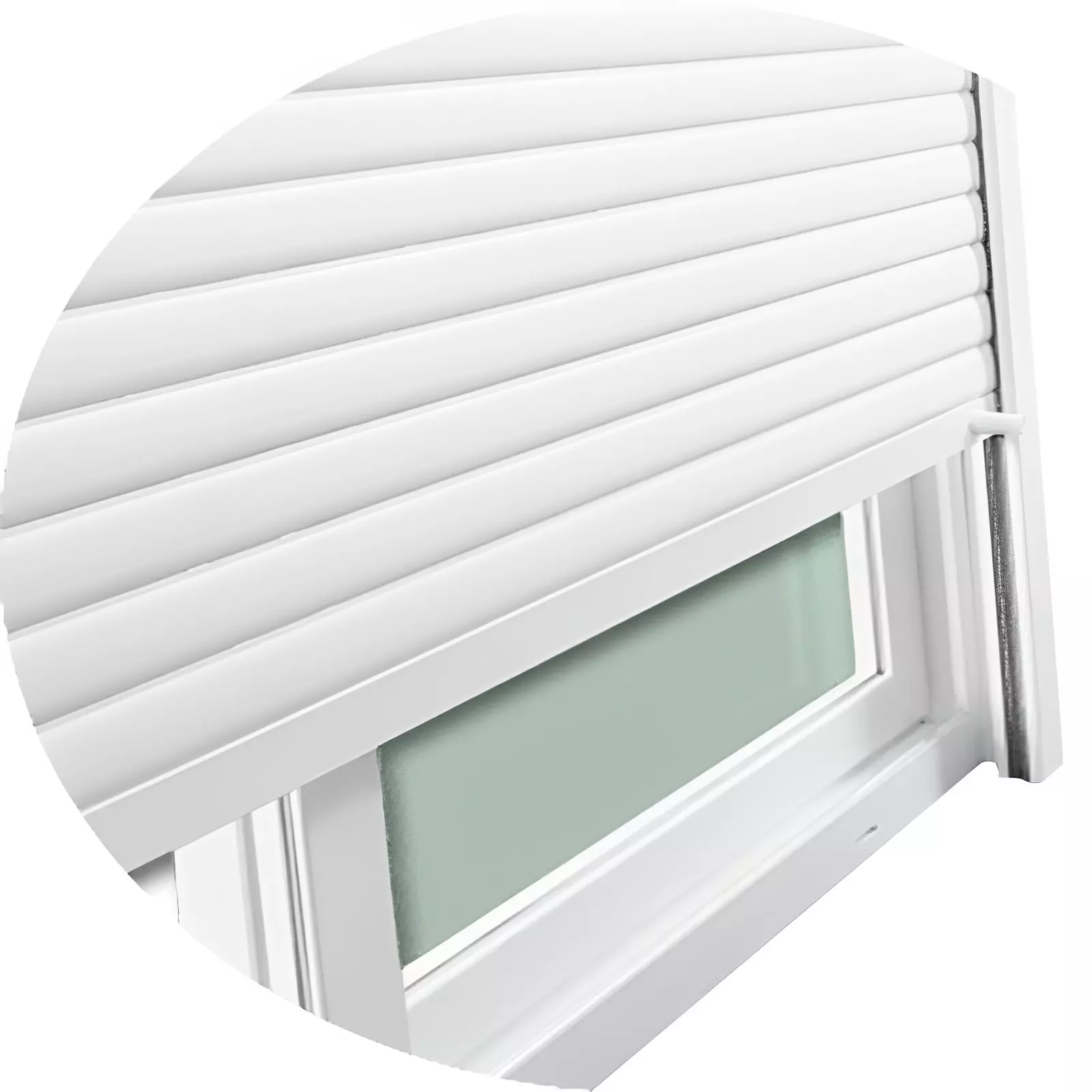 Janela de PVC Branco Vitro de Correr 2 Folhas Móveis Com Persiana Inte - 2