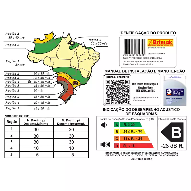 Janela de PVC Branco Vitro Máximo Ar 2 Seções Sem Grade Brimak Esqu - 6