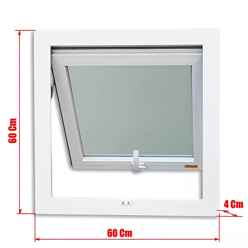 Janela de PVC Branco Vitro Máximo Ar Sem Grade Brimak Esquadrias Linha - 4