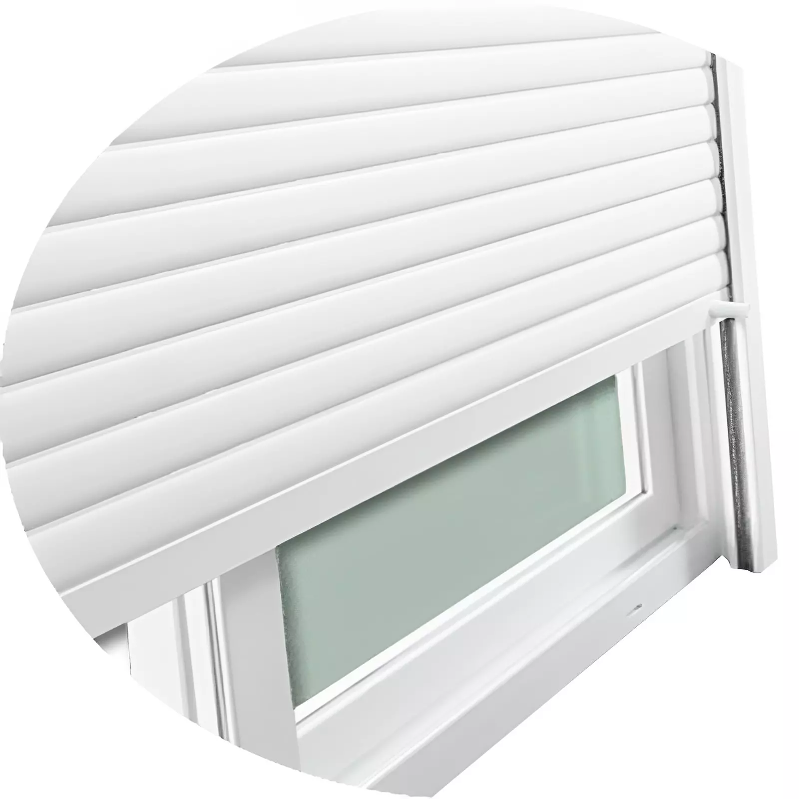 Porta Balcão de Correr de PVC Branco 2 Folhas Móveis Com Persiana In - 3