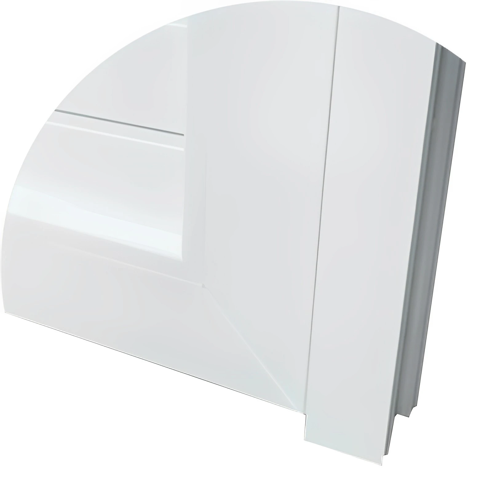 Porta de PVC Branco Com 2 Vidros Brimak Esquadrias Linha Itec - 4