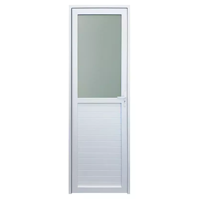Porta de PVC Branco Mista Brimak Esquadrias Linha Itec - 1