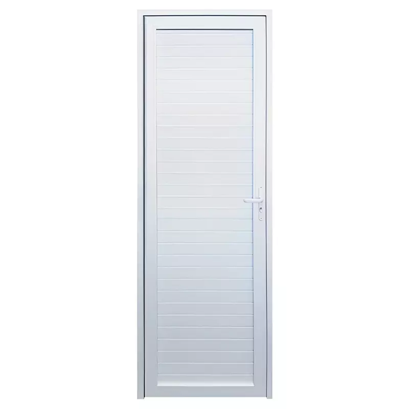 Porta de PVC Branco Palheta Brimak Esquadrias Linha Itec - 1