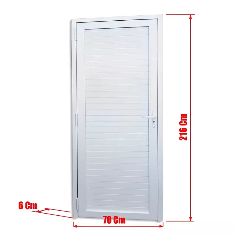 Porta de PVC Branco Palheta Brimak Esquadrias Linha Itec - 5