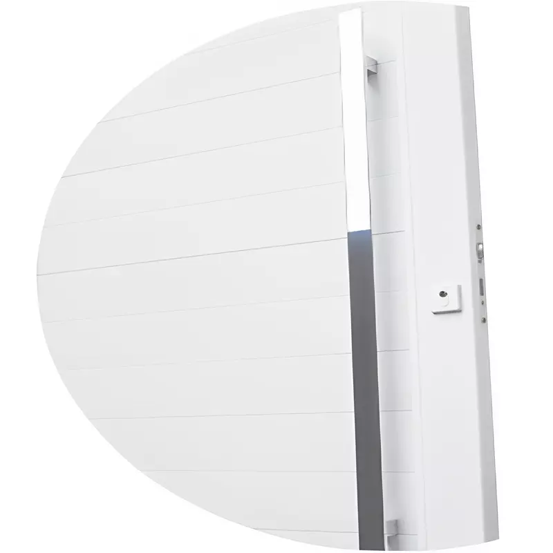 Porta Pivotante de PVC Branco Lambril com Puxador Brimak Esquadrias Li - 2