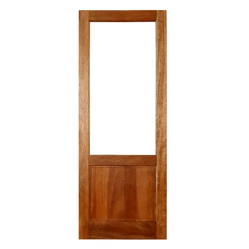 Folha de Porta de Madeira Maciça Meia Almofada Para Vidro Casmavi de Cedro Arana