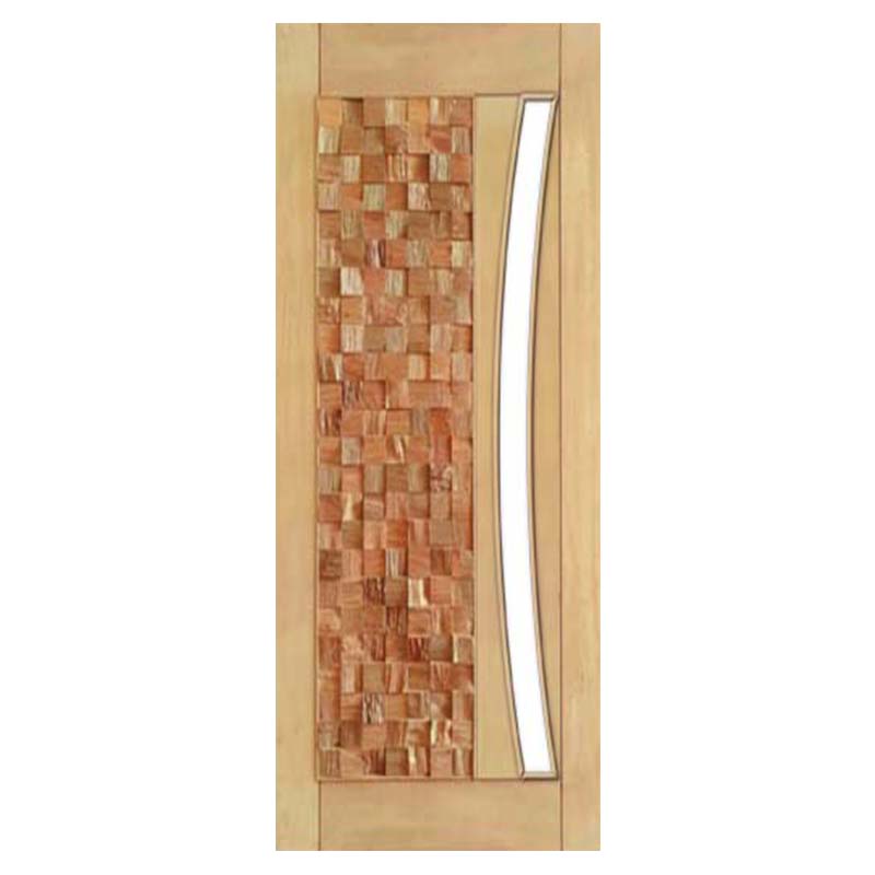 Porta de Madeira Maciça América Para Vidro Em Arco Casmavi de Cedro Arana - 2.10 (A) X 0.72 (L)