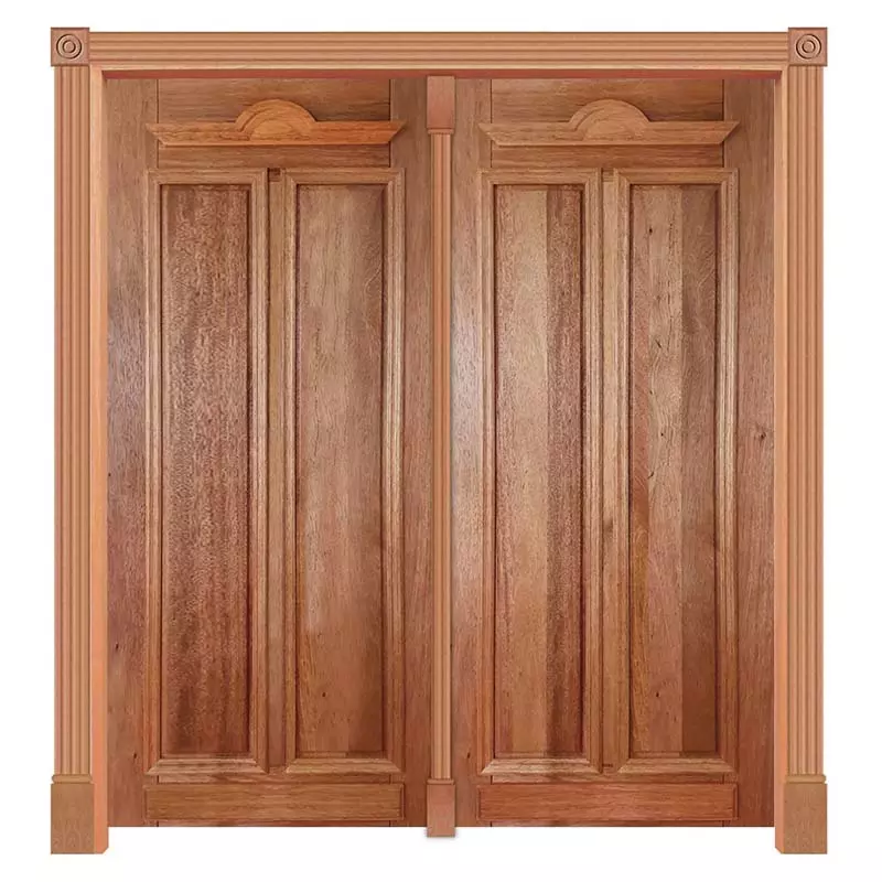 Portal de Abrir Alteza 232 Madeira Maciça Reto de Cedro Arana Batentes de 14 CM Casmavi