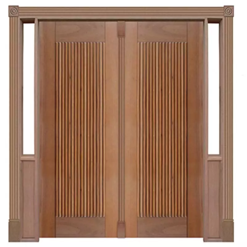 Portal Duplo Pivotante Madeira Maciça Cedro Arana Barcelona 150 Casmavi