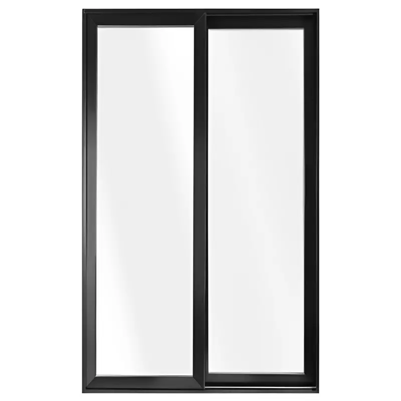 Porta de Sacada de Correr de Alumínio Preto 2 Folhas Móveis CMC Esqu - 0