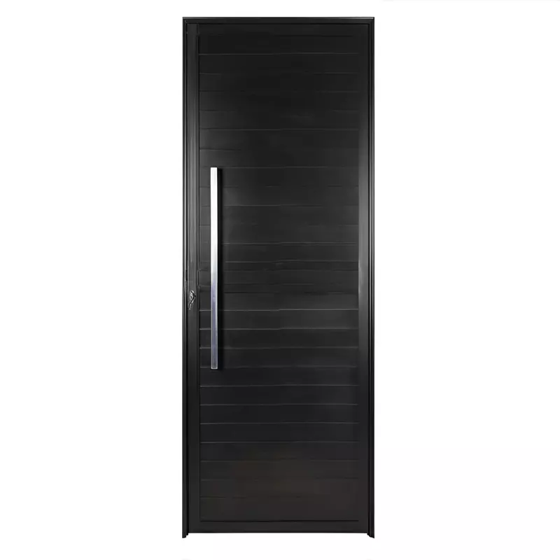 Porta Lambril de Alumínio Preto Com Puxador e Fechadura Rolete CMC Es - 0