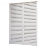 Porta Balcão de abrir Francesa de Alumínio Branco CMC Esquadrias Linha Classic - 2.10 (A) X 1.20 (L)