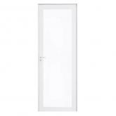 Porta de Alumínio Branco Vidro Inteiro 8mm CMC Esquadrias Linha Elegance