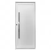 Porta Pivotante de Alumínio Branco Com Puxador CMC Esquadrias Linha Prestige