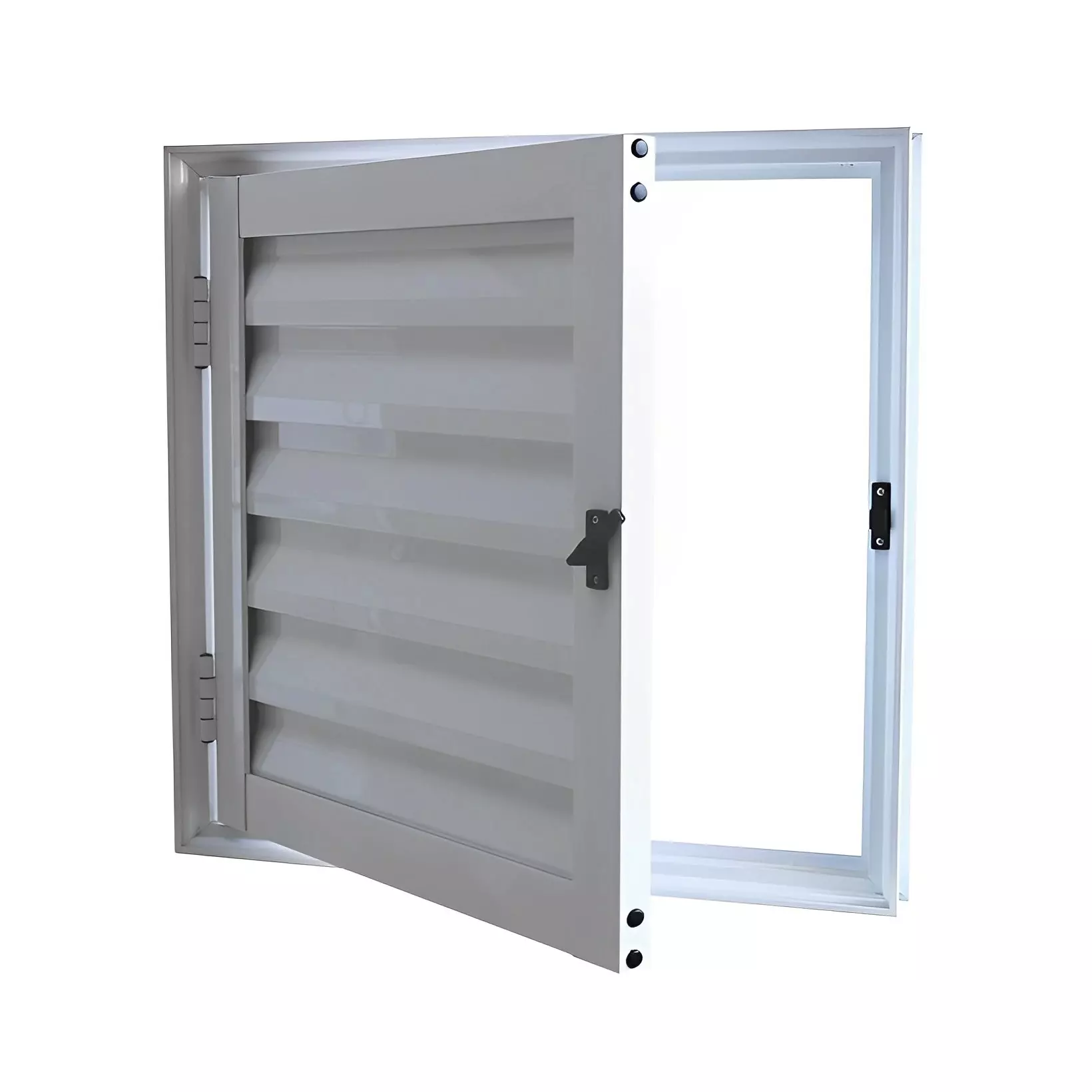 Alçapão Ventilado de Alumínio Branco CMC Esquadrias Linha Modular - 1