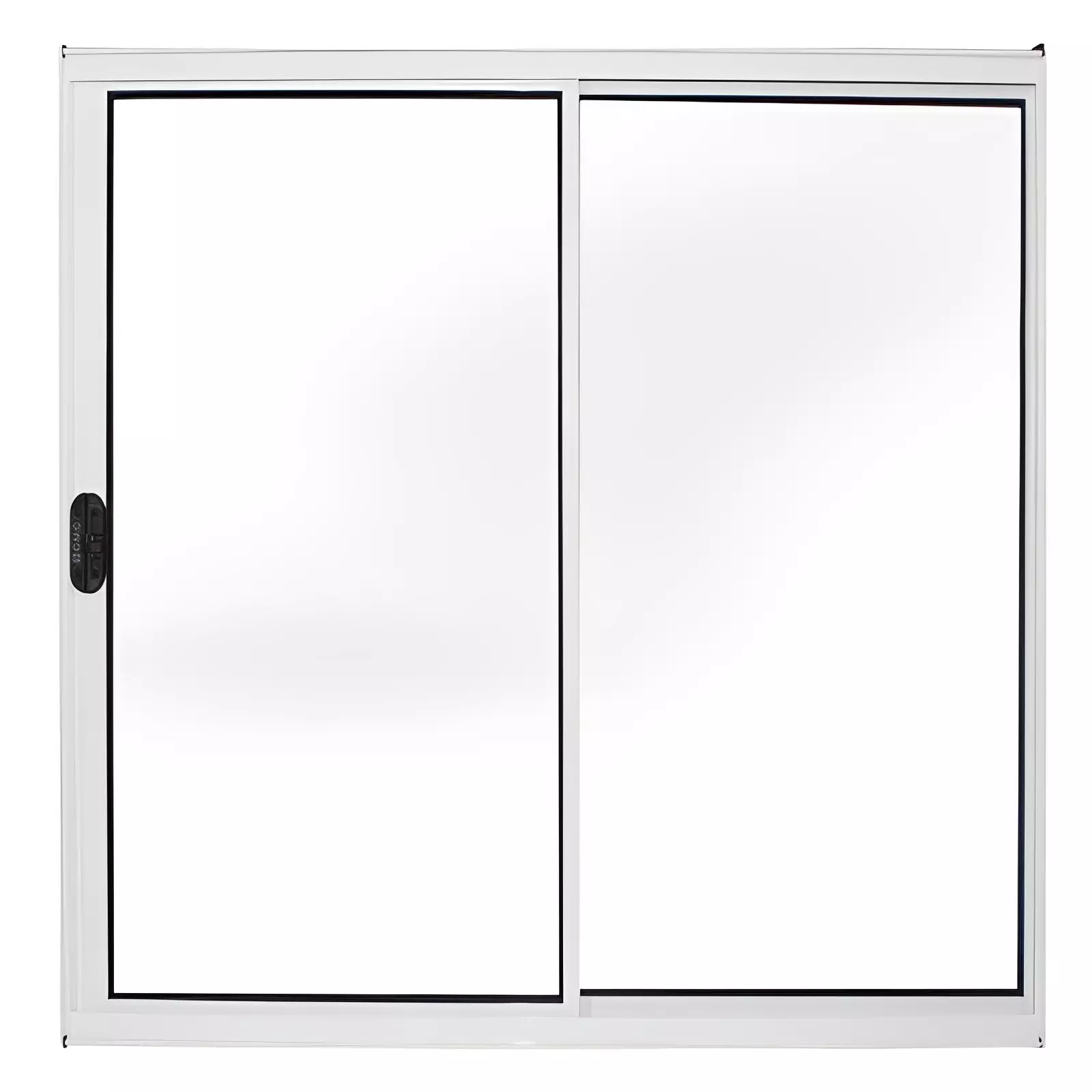 Janela de Alumínio Branco Vitro de Correr 2 Folhas Sem Grade CMC Esqu - 0