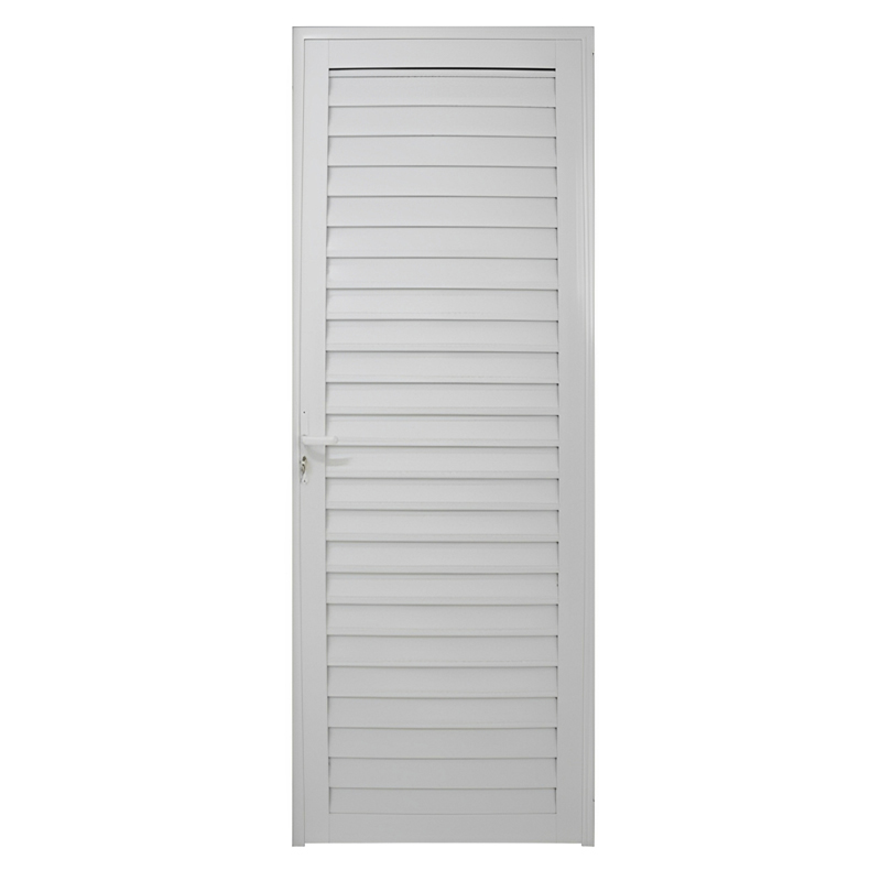 Porta de Alumínio Branco Palheta CMC Esquadrias Linha Modular - 0