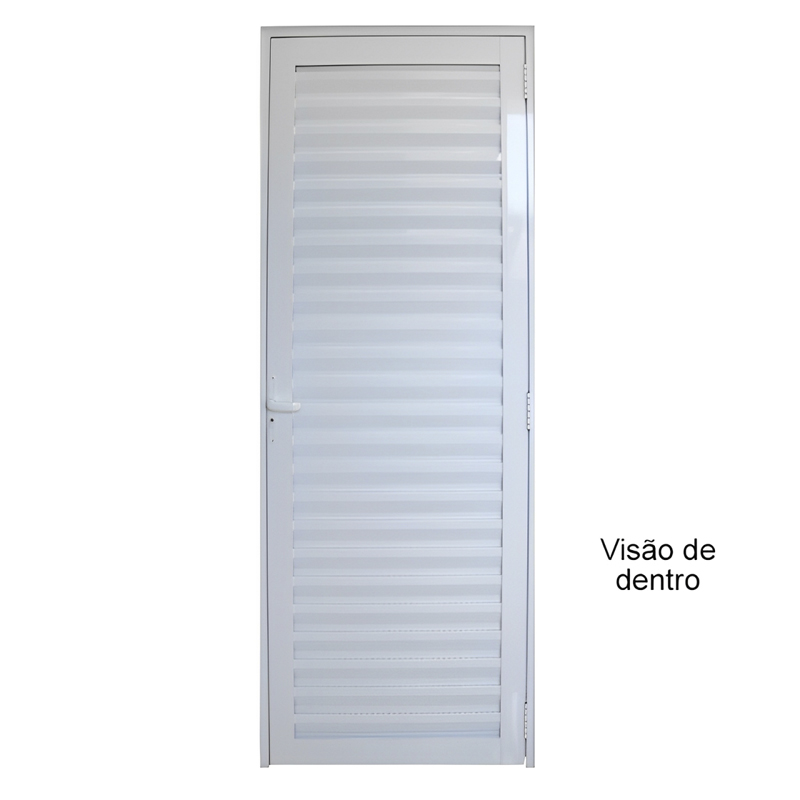 Porta de Alumínio Branco Palheta CMC Esquadrias Linha Modular - 3