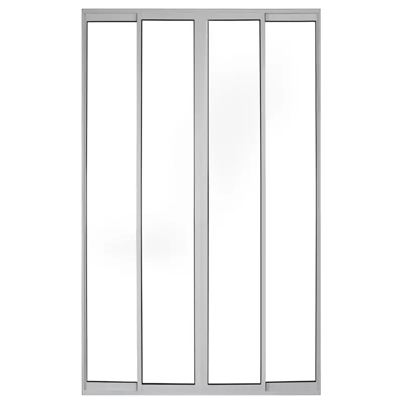 Porta de Sacada de Correr de Alumínio Branco 4 Folhas CMC Esquadrias - 1