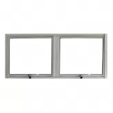 Janela de Alumínio Branco Vitro Máximo Ar 2 Módulos Suprema CMC Esquadrias Linha Classic