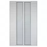 Porta Balcão de Correr com Veneziana de Alumínio Branco 6 Folhas CMC Esquadrias Linha Classic