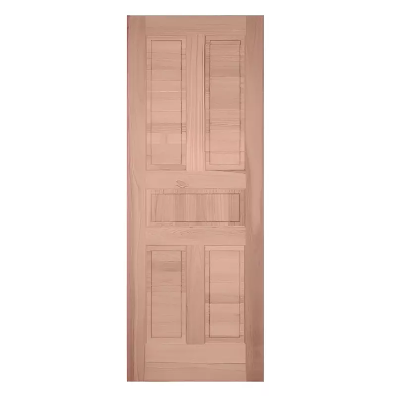 Folha de Porta de Madeira Maciça PE48 de Eucalipto Linha Gold Esel Es - 0