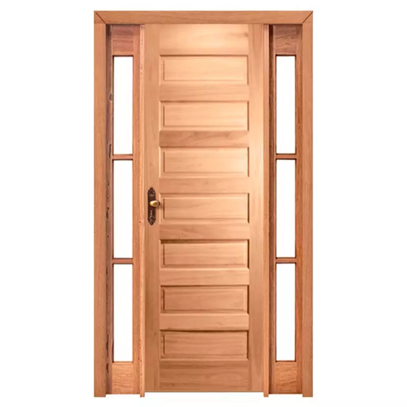 Porta de Madeira Maciça PE28 Com Batente Duplo de 12 CM de Cedro - 0