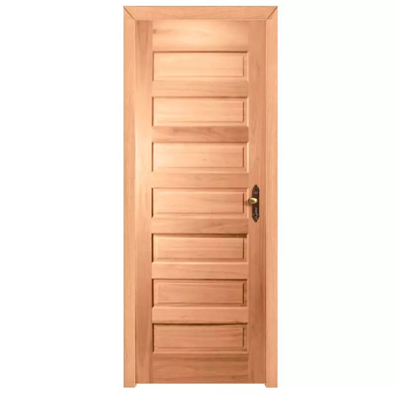 Porta de Madeira Maciça PE28 de Cedro Arana Batentes de 12 CM Lin - 1