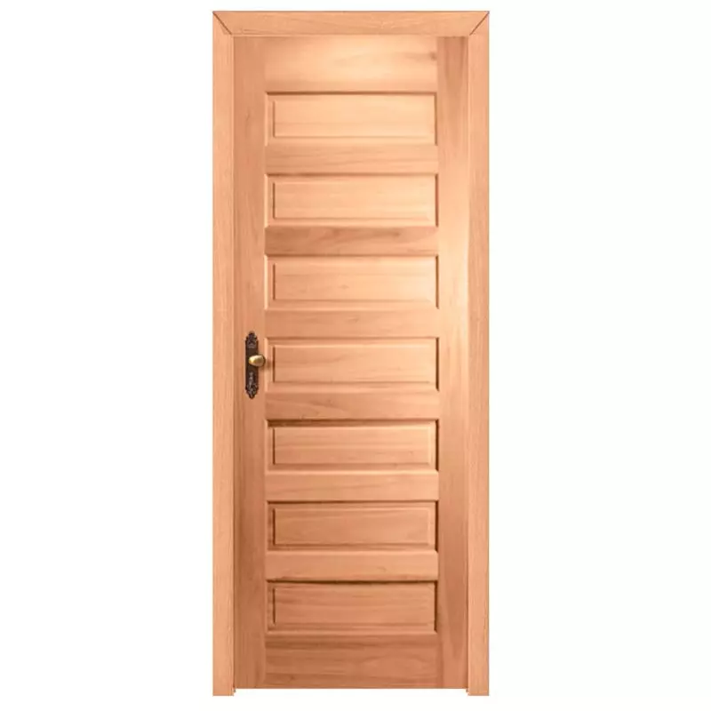 Porta de Madeira Maciça PE28 de Cedro Arana Batentes de 12 CM Lin - 0