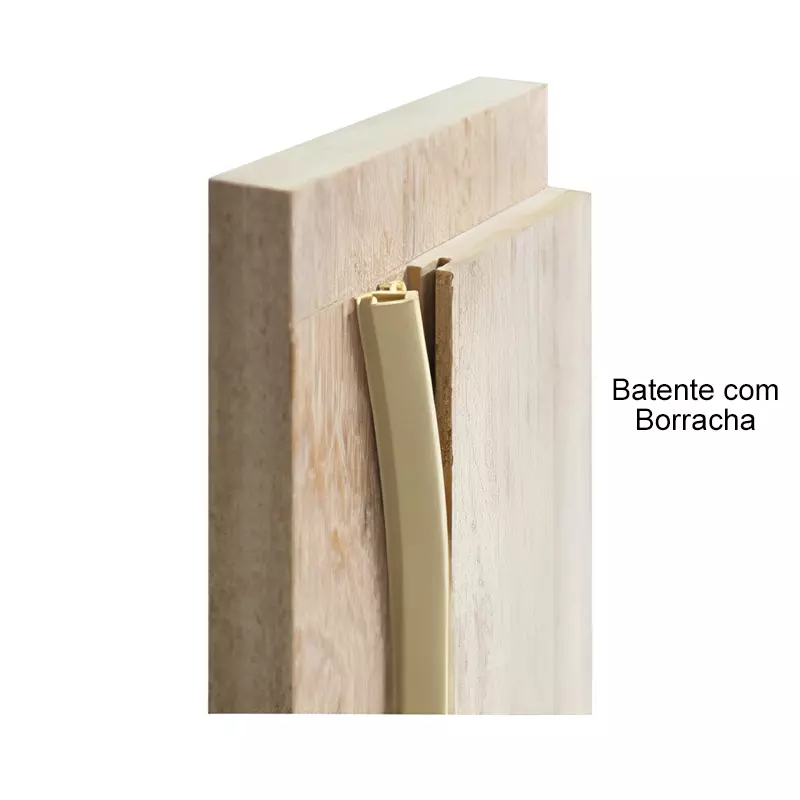 Kit Porta Pivotante de Madeira Maciça PE306 de Cedro Arana Batentes d - 4