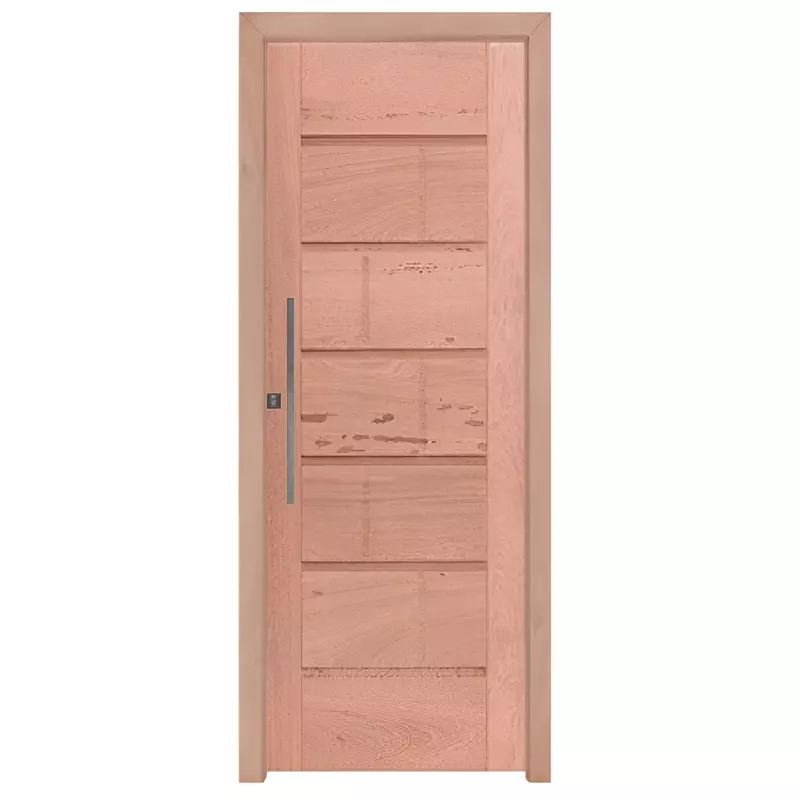 Kit Porta Pivotante de Madeira Maciça PE33 FR302 de Eucalipto Batente - 0