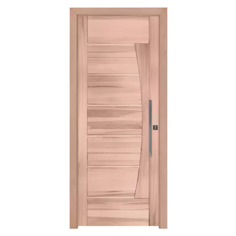 Kit Porta Pivotante de Madeira Maciça PE50 de Eucalipto Batentes de 1 - 1