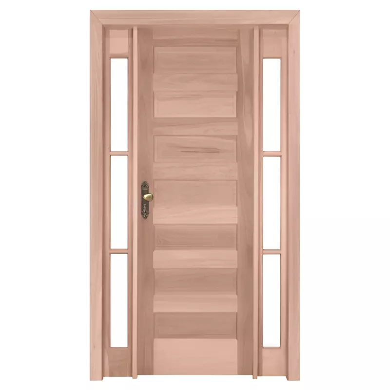 Porta de Madeira Maciça PE28 Com Batente Duplo de 12 CM Linha Gold de - 0