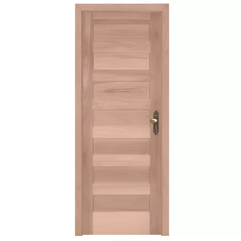 Porta de Madeira Maciça PE28 de Eucalipto Batentes de 12 CM Linha Gol - 1