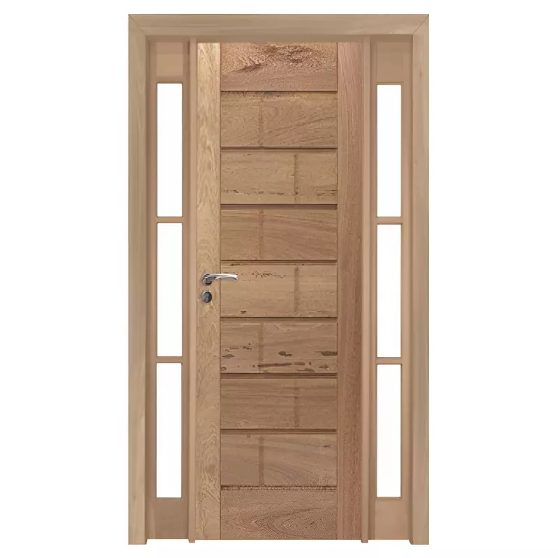 Porta de Madeira Maciça PE302 Com Batente Duplo de 12 CM Linha Premiu - 0
