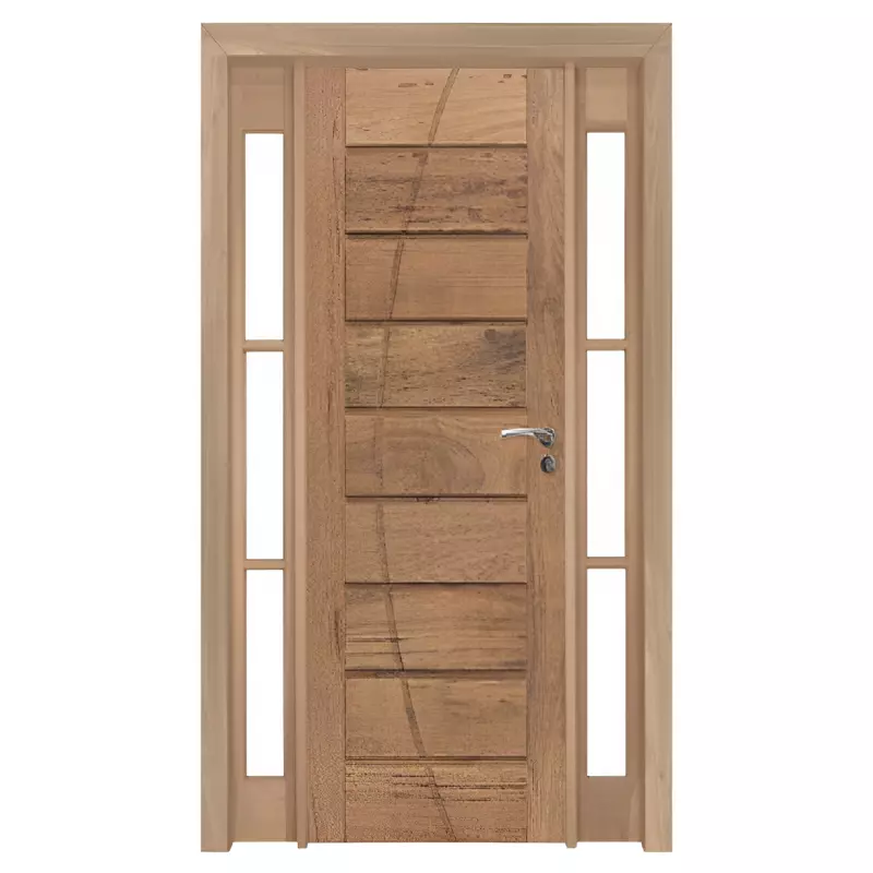 Porta de Madeira Maciça PE305 Com Batente Duplo de 12 CM Linha Premiu - 1