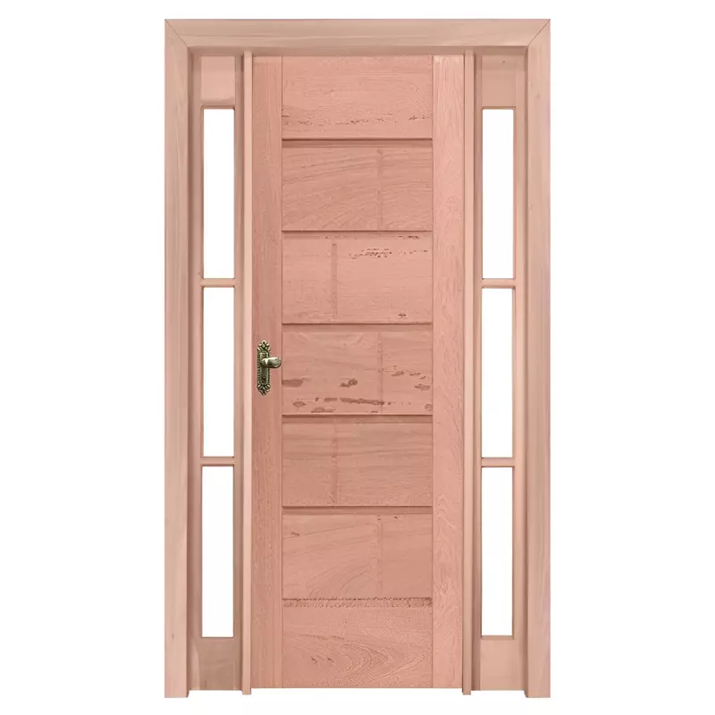 Porta de Madeira Maciça PE33 FR302 Com Batente Duplo de 12 CM Linha G - 0