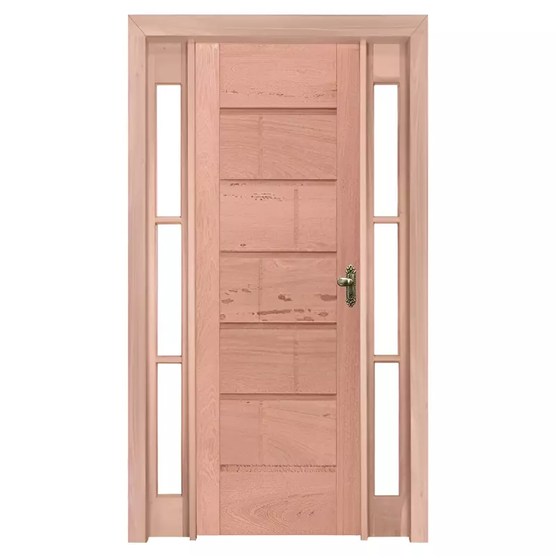 Porta de Madeira Maciça PE33 FR302 Com Batente Duplo de 12 CM Linha G - 1