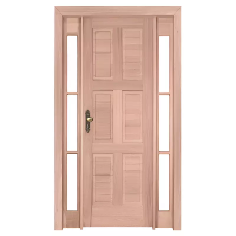 Porta de Madeira Maciça PE47 Com Batente Duplo de 12 CM Linha Gold de - 0