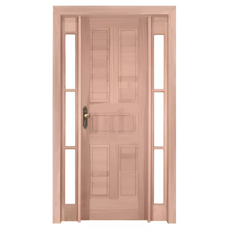 Porta de Madeira Maciça PE48 Com Batente Duplo de 12 CM Linha Gold de - 0