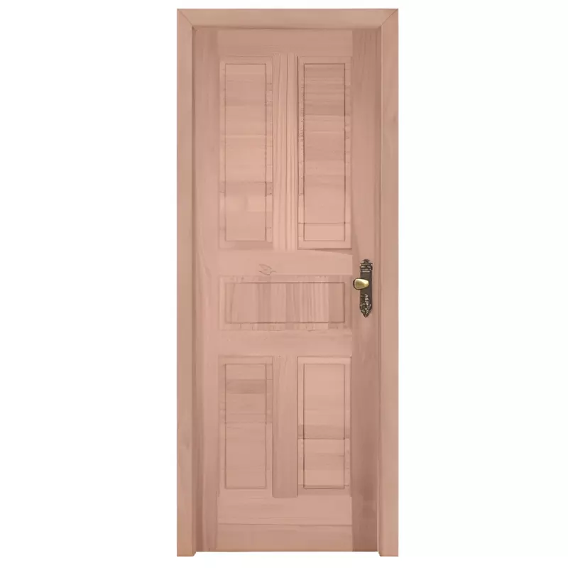 Porta de Madeira Maciça PE48 de Eucalipto Batentes de 12 CM Linha Gol - 1
