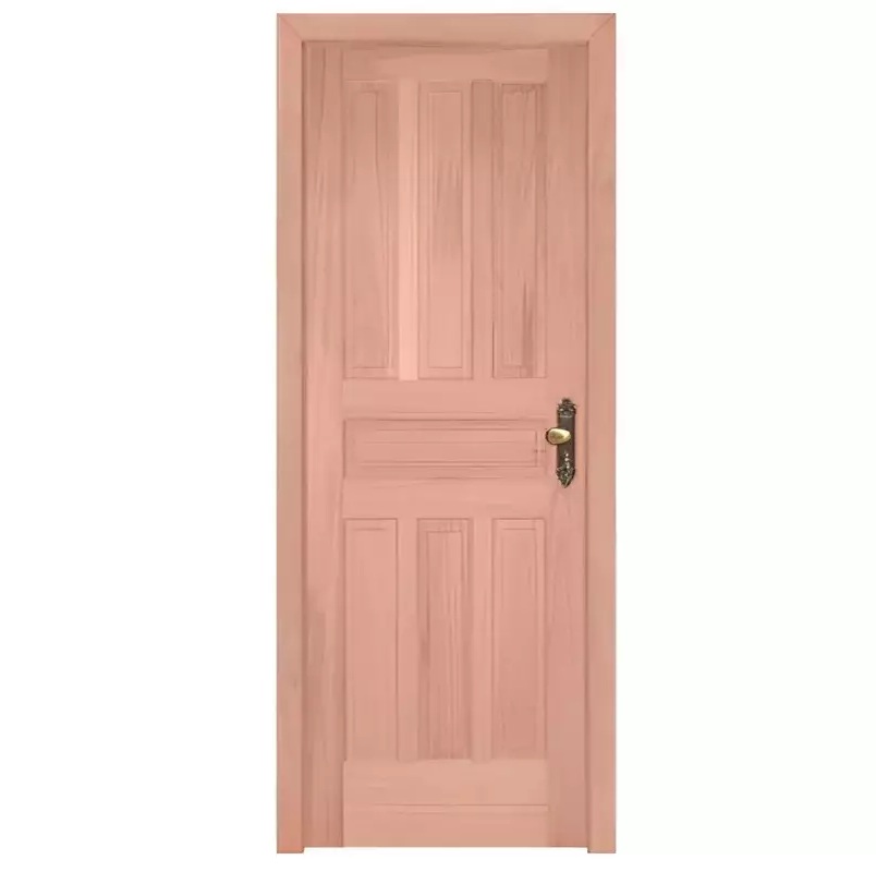 Porta de Madeira Maciça PE49 de Eucalipto Batentes de 12 CM Linha Gol - 1
