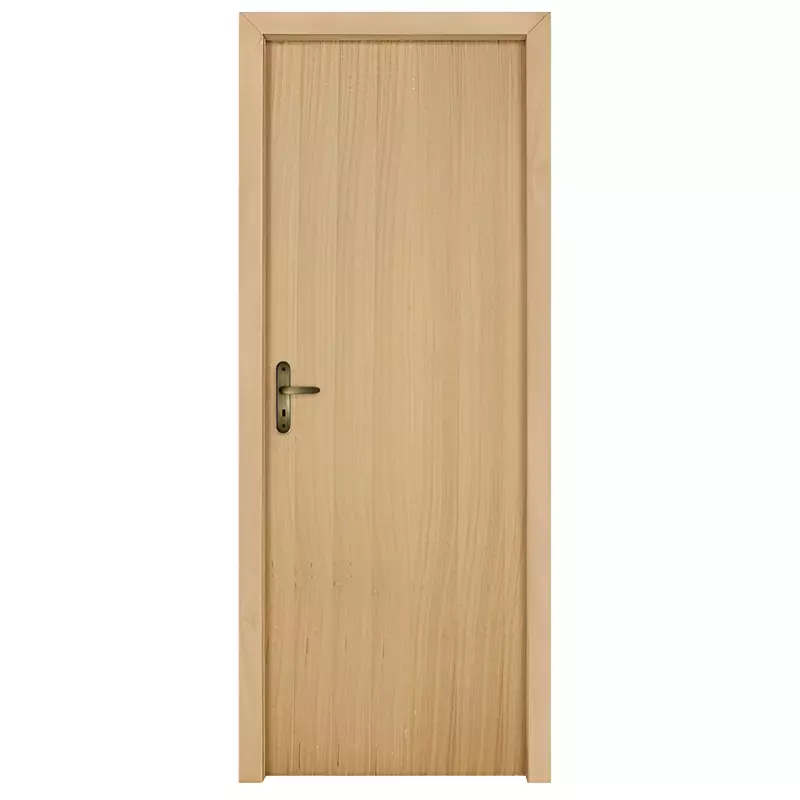 Porta de Madeira Semi-Oca PE91 de Angelim Batentes de 12 CM Linha Inte - 0