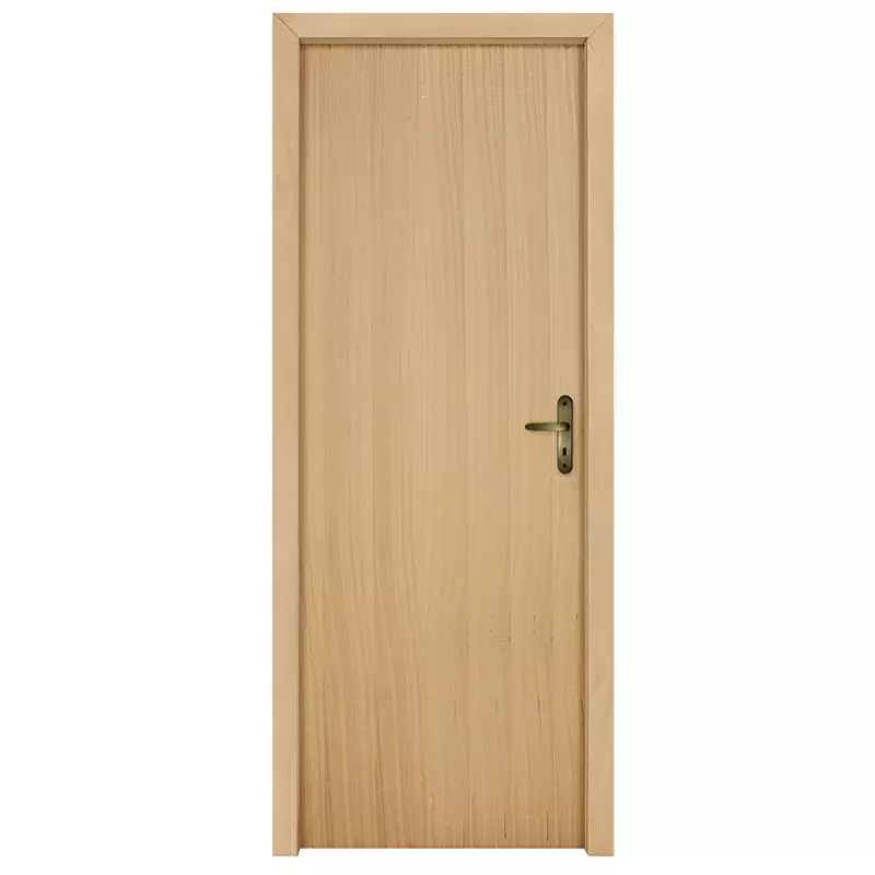 Porta de Madeira Semi-Oca PE91 de Angelim Batentes de 12 CM Linha Inte - 1