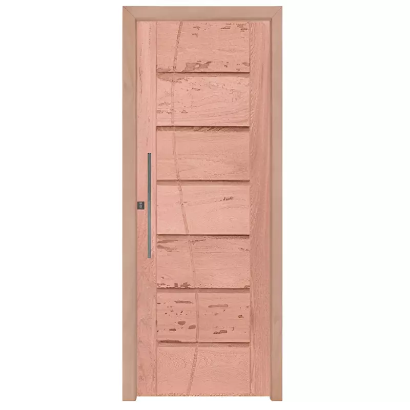 Porta Pivotante de Madeira Maciça PE33 FR306 de Eucalipto Batentes de - 0