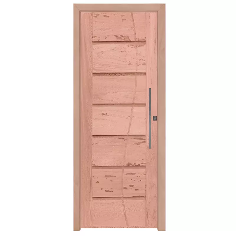 Porta Pivotante de Madeira Maciça PE33 FR306 de Eucalipto Batentes de - 1