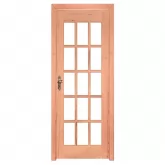 Porta de Madeira Maciça PE15Q de Eucalipto Batentes de 12 CM Linha Gold Esel Esquadrias