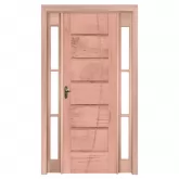 Porta de Madeira Maciça PE33 FR305 Com Batente Duplo de 12 CM Linha Gold de Eucalipto Esel Esquadrias
